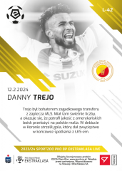 L-42 Danny Trejo PKO Bank Polski Ekstraklasa 2023/24 LIVE