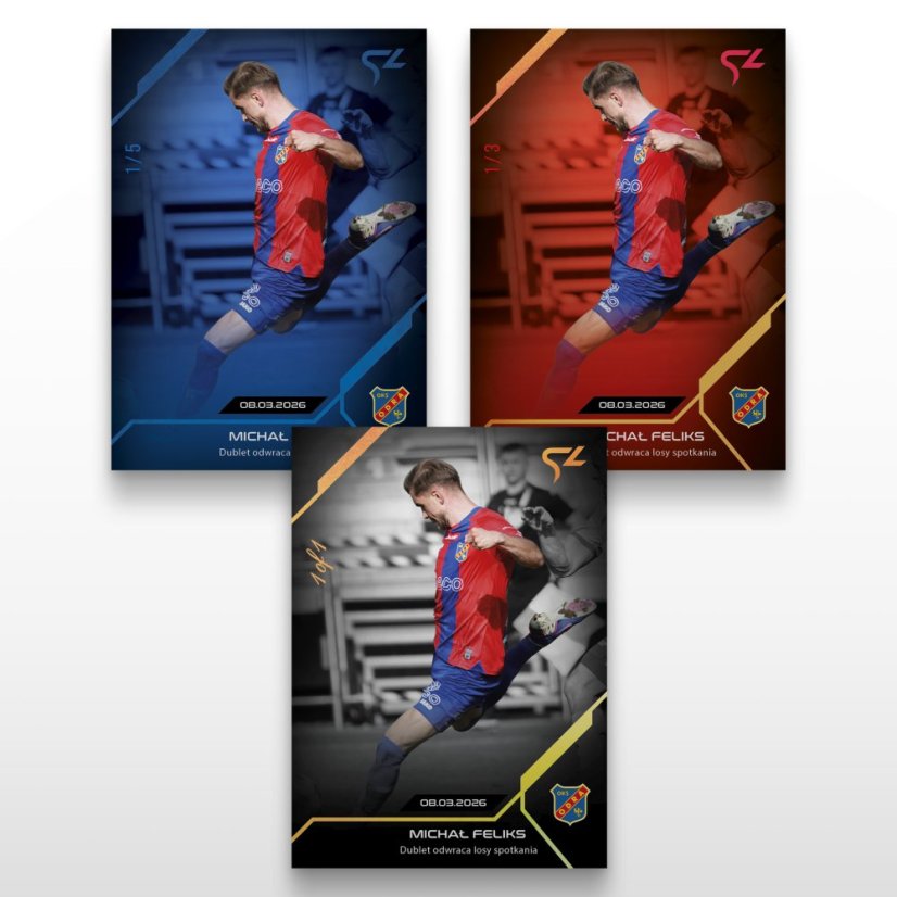 Football trading card L-32 Michał Feliks - SportZoo Betclic 1 Liga 2025/26 LIVE