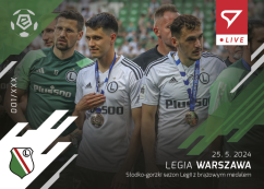 L-70 SADA Legia Warszawa PKO Bank Polski Ekstraklasa 2023/24 LIVE + HOLDER