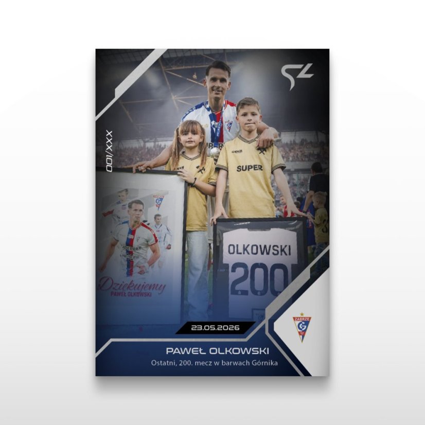 Fotbalová kartička L-76 Paweł Olkowski - SportZoo PKO BP Ekstraklasa 2025/26 LIVE