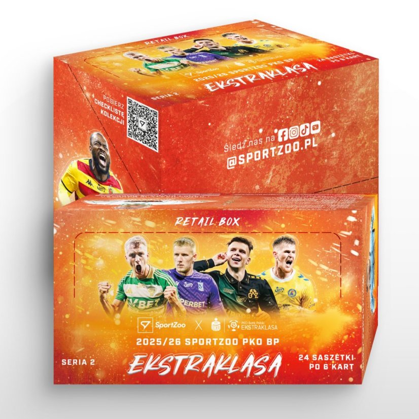 Retail box - Football Trading Cards SportZoo PKO BP Ekstraklasa 2025/26 - Series 2