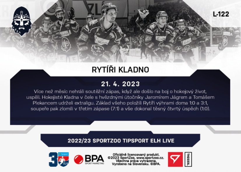L-122 Rytíři Kladno TELH 2022/23 LIVE