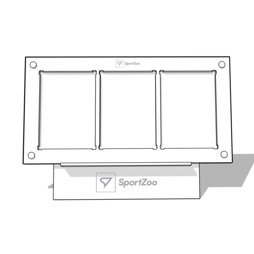 Uchwyt 3x1 na 3 karty 180PT ze stojakiem