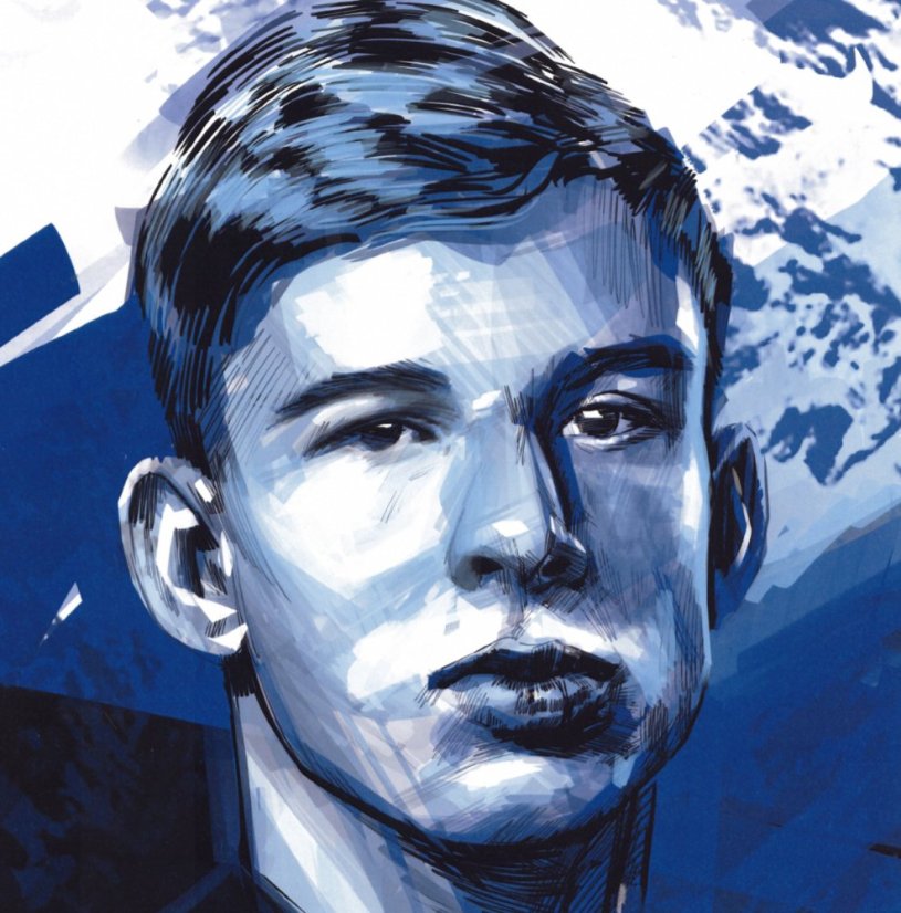 Podpísaný portrét Slovenskí Sokoli 2021 x/4 - Tomáš Suslov