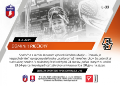 L-33 Dominik Riečický TEL 2023/24 LIVE