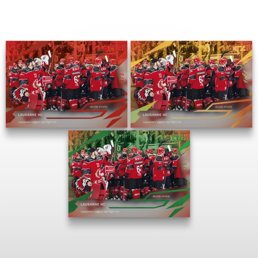 Hockey-samlar­kort L-02 Lausanne HC – SportZoo National League 2025/26 LIVE