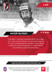 L-015 Matúš Vojtech TEL 2022/23 LIVE
