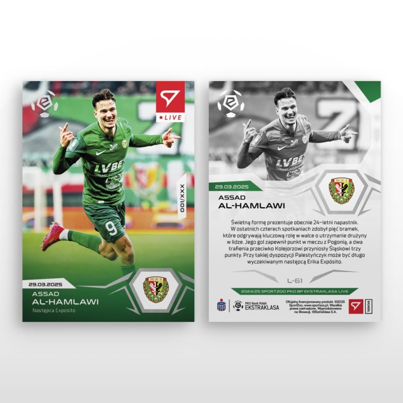 L-61 SADA Assad Al-Hamlawi PKO BP Ekstraklasa 2024/25 LIVE + HOLDER