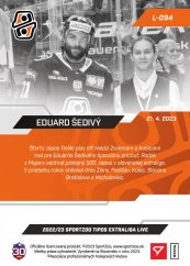 L-094 Eduard Šedivý TEL 2022/23 LIVE