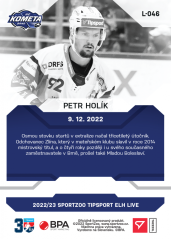 L-046 Petr Holík TELH 2022/23 LIVE