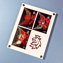 Holder Hokejové Česko for 3 cards 180PT with stand