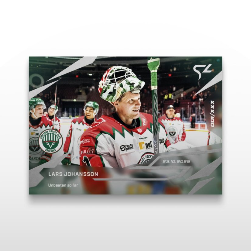 Hokejová kartička L-10 Lars Johansson - SportZoo Svenska hockeyligan 2025/26 LIVE