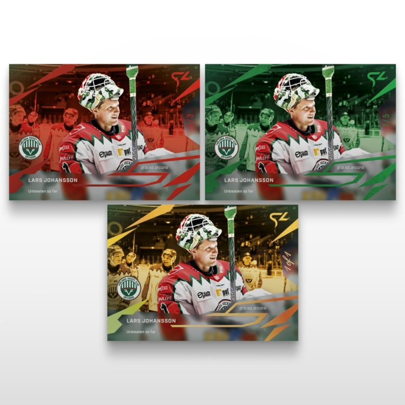 Hokejová kartička L-10 Lars Johansson - SportZoo Svenska hockeyligan 2025/26 LIVE