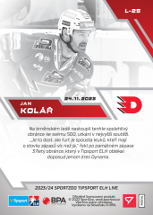 L-25 Jan Kolář TELH 2023/24 LIVE