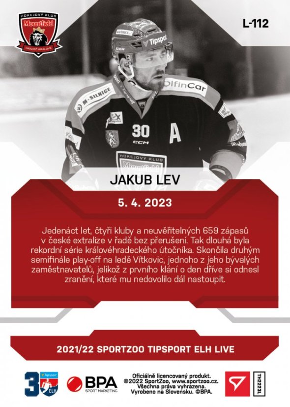 L-112 Jakub Lev TELH 2022/23 LIVE