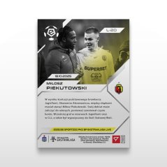 Karta piłkarska L-20 Miłosz Piekutowski - SportZoo PKO BP Ekstraklasa 2025/26 LIVE