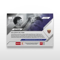 Karta piłkarska L-02 Polonia Bytom - SportZoo Betclic 1 Liga 2025/26 LIVE