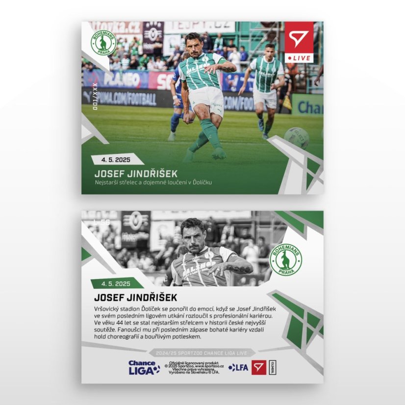 L-56 Josef Jindřišek Chance Liga 2024/25 LIVE