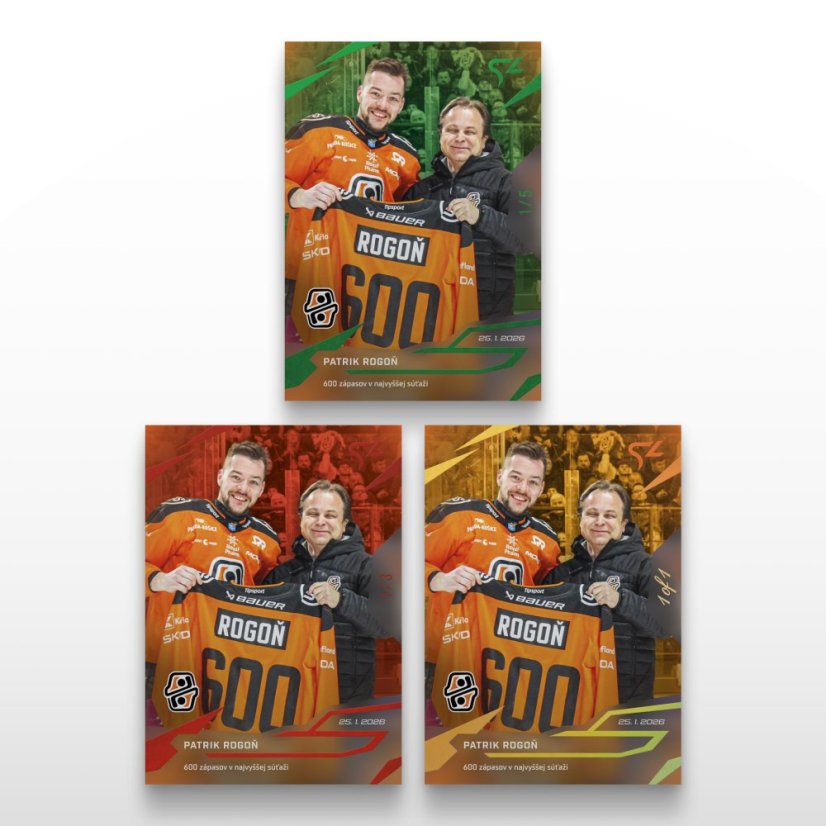 Hokejová  kartička L-39 PATRIK ROGOŇ - SportZoo Tipsport liga 2025/26 LIVE