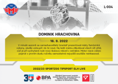 L-004 Dominik Hrachovina TELH 2022/23 LIVE