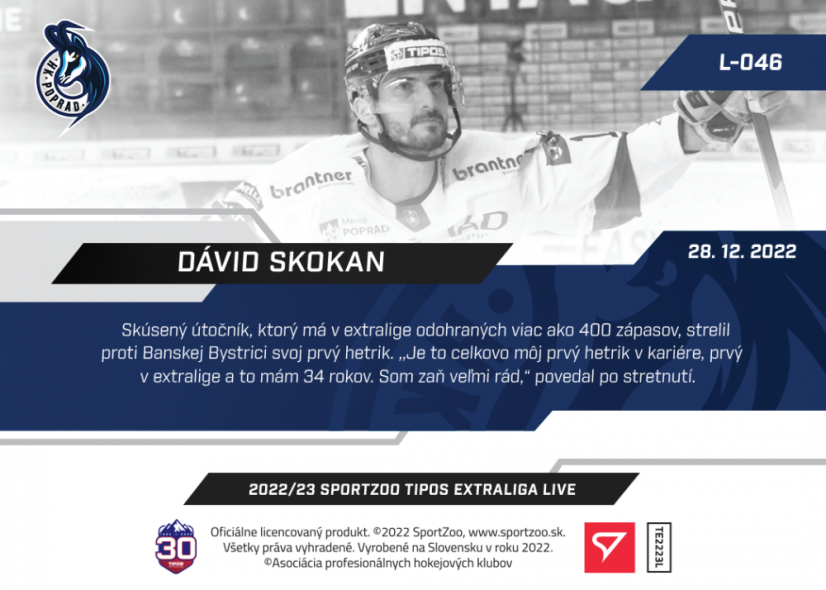 L-046 Dávid Skokan TEL 2022/23 LIVE