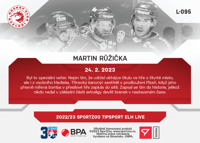 L-095 Martin Růžička TELH 2022/23 LIVE