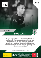 L-041 Dion Cools FORTUNA:LIGA 2022/23 LIVE
