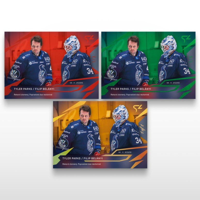 Hockey trading card L-18 TYLER PARKS / FILIP BELÁNYI - SportZoo Tipsport liga 2025/26 LIVE
