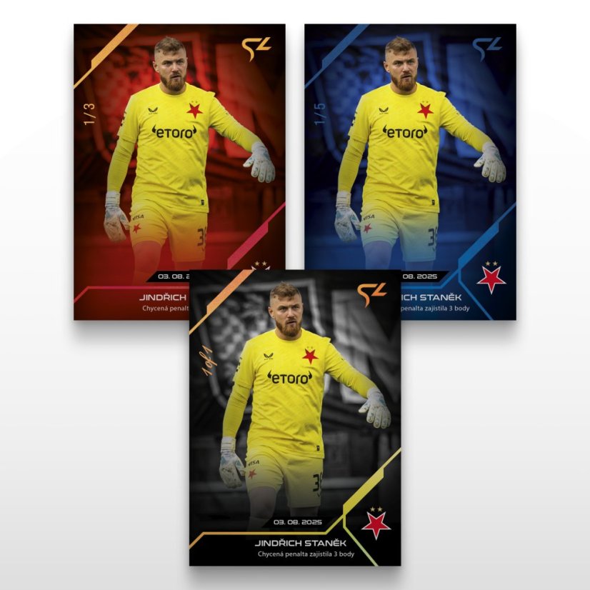 Football trading card L-05 JINDŘICH STANĚK - SportZoo Chance Liga 2025/26 LIVE