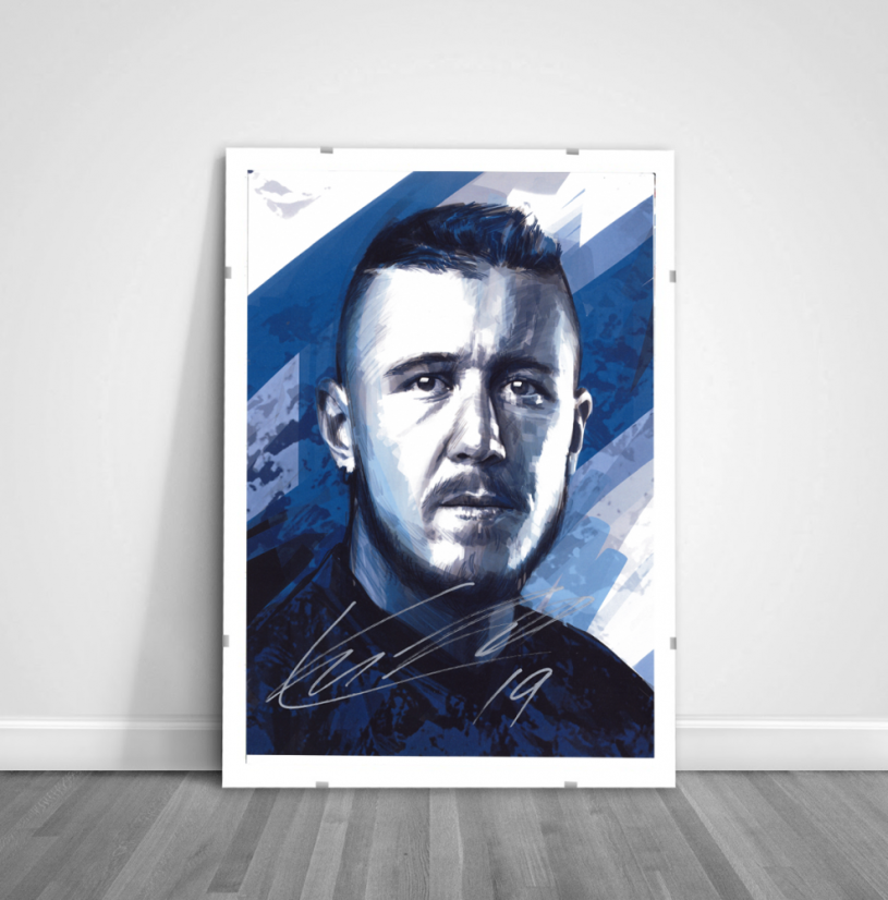 Podpísaný portrét Slovenskí Sokoli 2021 x/4 - Juraj Kucka