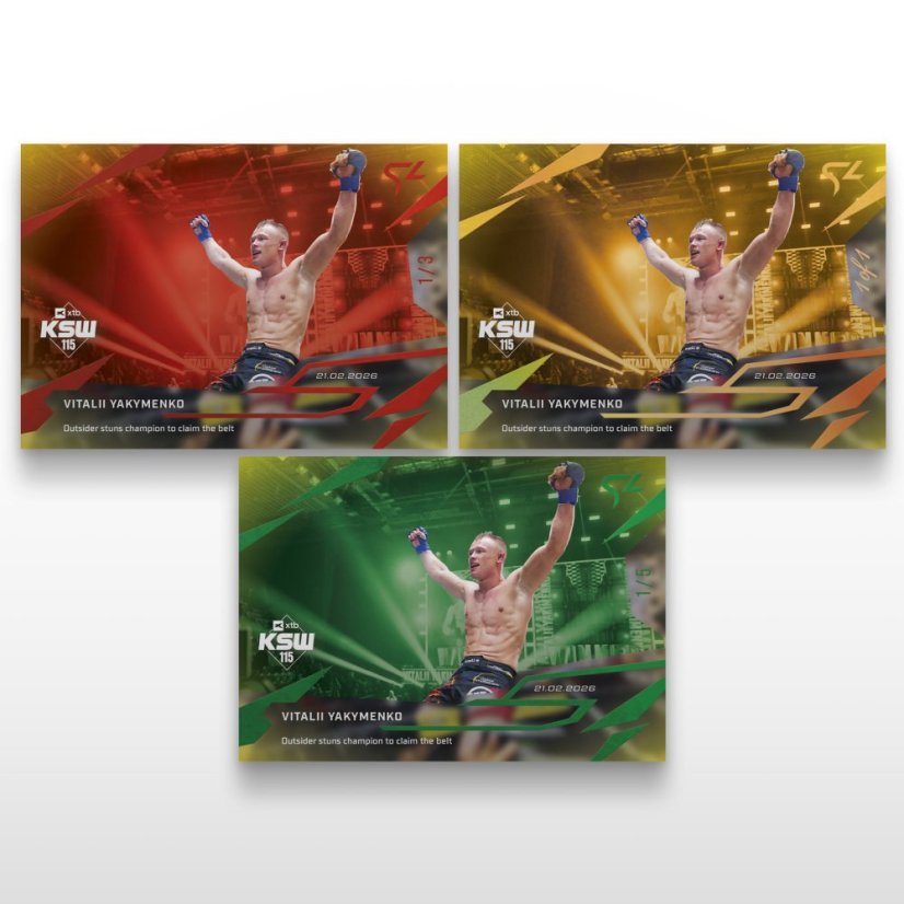MMA-samlar­kort L-05 Vitalii Yakymenko – SportZoo KSW 2025/26 LIVE
