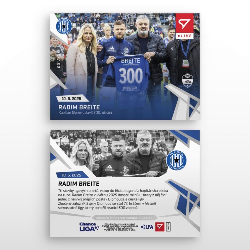 L-58 Radim Breite Chance Liga 2024/25 LIVE