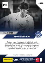 L-083 Seung-Bin KIM FORTUNA:LIGA 2022/23 LIVE