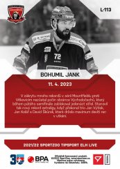 L-113 Bohumil Jank TELH 2022/23 LIVE