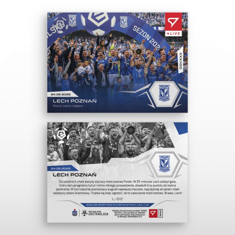 L-82 Lech Poznań PKO BP Ekstraklasa 2024/25 LIVE