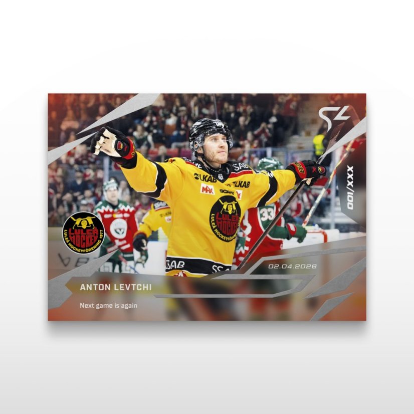 Hokejová  kartička L-49 Anton Levtchi  - SportZoo Svenska hockeyligan 2025/26 LIVE