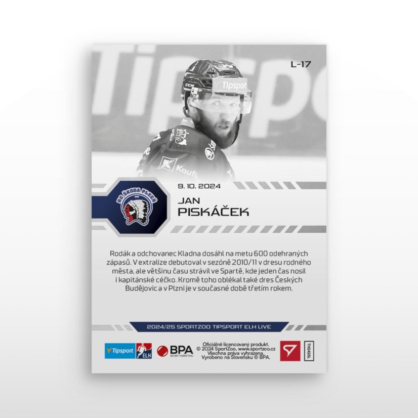 L-17 Jan Piskáček TELH 2024/25 LIVE