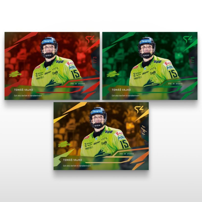 Hockey trading card L-07 TOMÁŠ VAJKO - SportZoo Tipsport liga 2025/26 LIVE