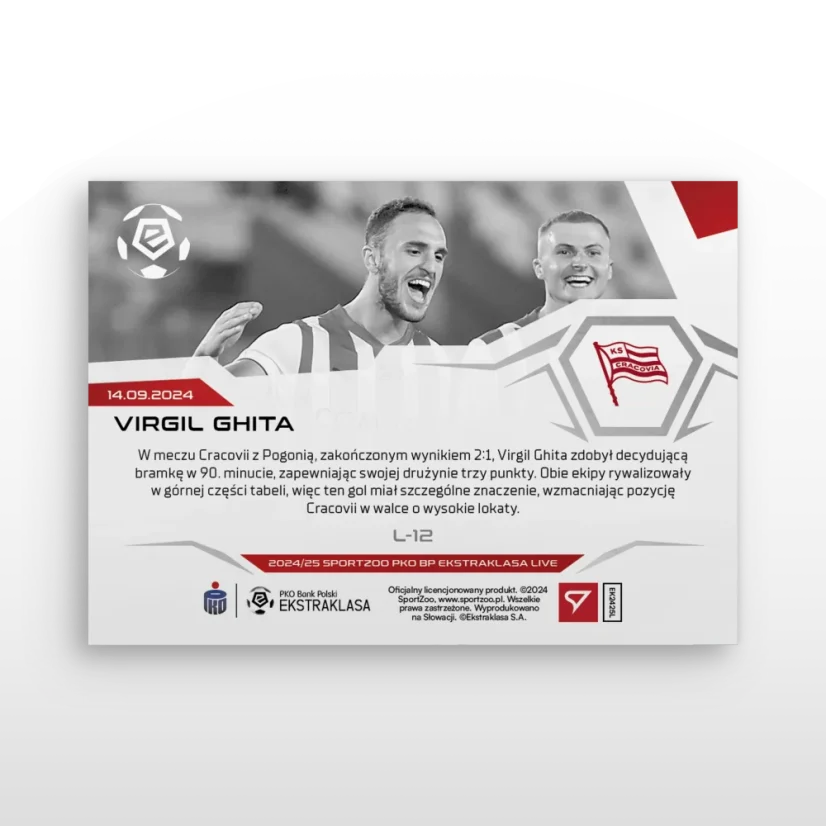 L-12 Virgil Ghita PKO BP Ekstraklasa 2024/25 LIVE