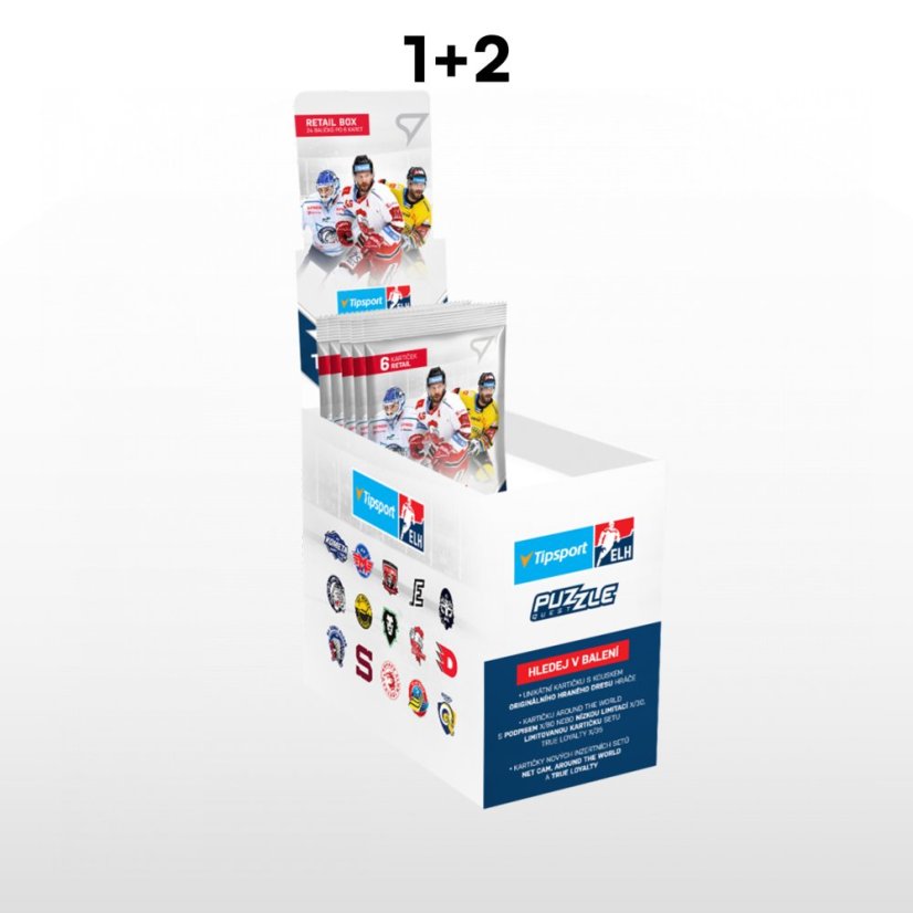 Letná akcia zľava 1 + 2  Retail box Tipsport ELH 21/22 – 2. séria