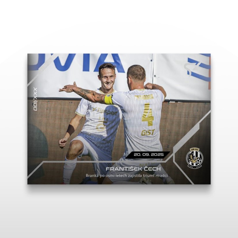 Football trading card L-13 FRANTIŠEK ČECH - SportZoo Chance Liga 2025/26 LIVE