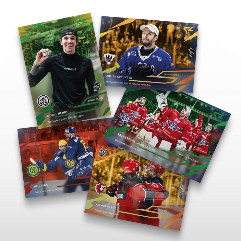 Discount bundle of 34 hockey trading cards National League - SportZoo National League 2025/26 LIVE