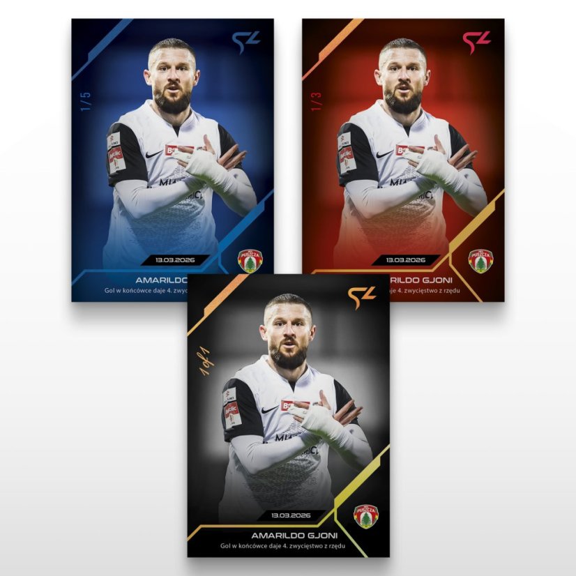 Football trading card L-33 Amarildo Gjoni - SportZoo Betclic 1 Liga 2025/26 LIVE