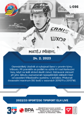 L-096 Matěj Přibyl TELH 2022/23 LIVE