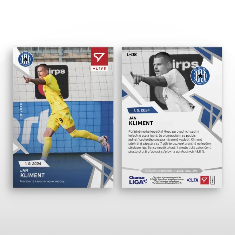 L-08 Jan Kliment Chance Liga 2024/25 LIVE