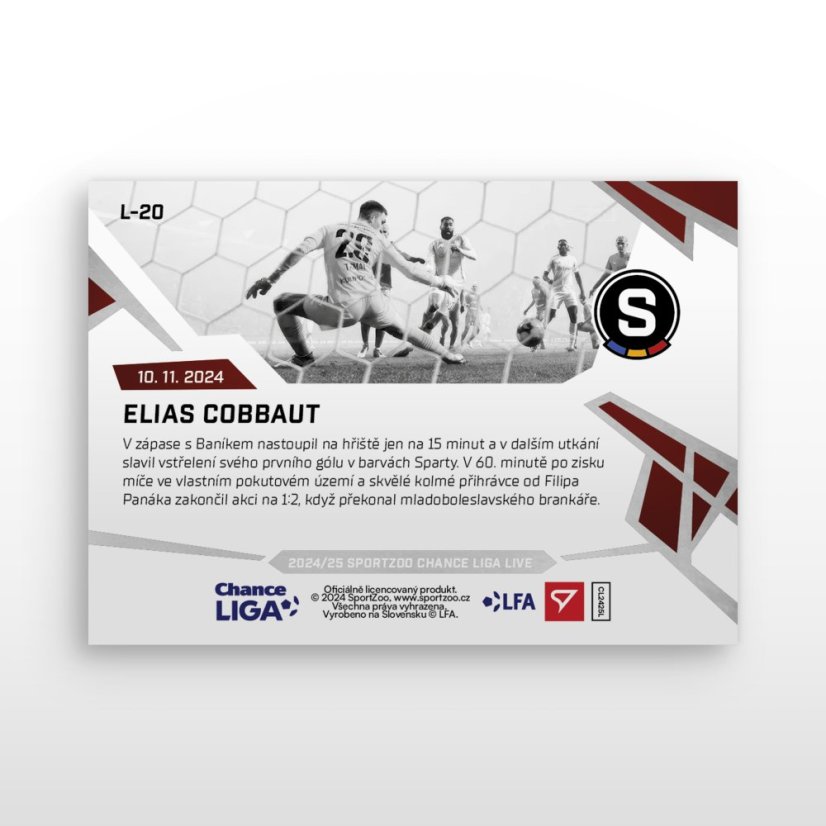 L-20 Elias Cobbaut Chance Liga 2024/25 LIVE