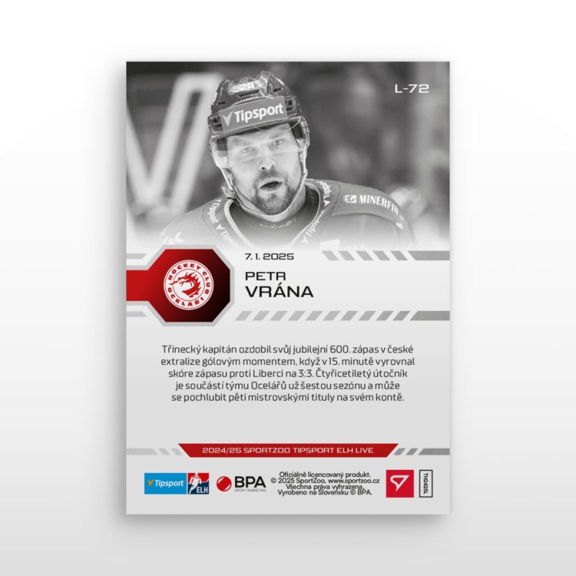 L-72 Petr Vrána TELH 2024/25 LIVE