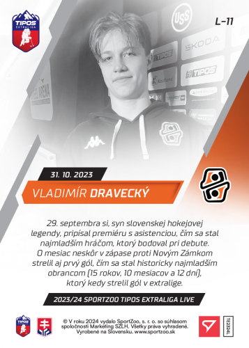 L-11 ZESTAW Vladimír Dravecký TEL 2023/24 LIVE + UCHWYT