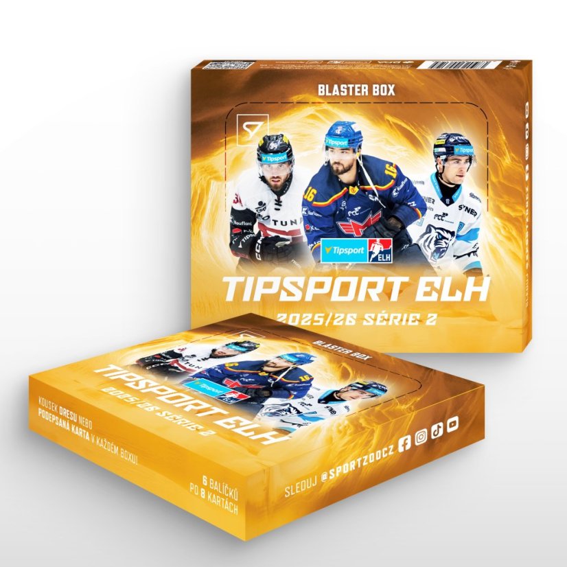 Blaster box - karty hokejowe SportZoo Tipsport ELH 2025/26 - Seria 2