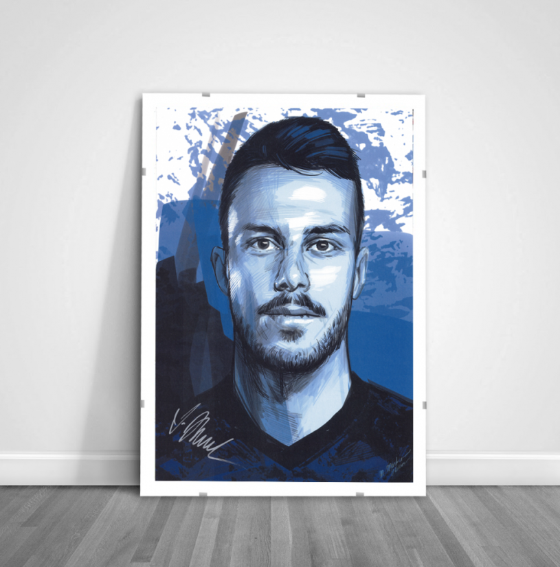 Podepsaný portrét Slovenskí Sokoli 2021 x/4 - Jakub Hromada